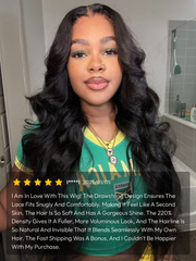 13x4 Pre-Everything? Transparent Lace Front 3D Bouncy Body Wave Wig Real Ear To Ear With Invisi Drawstring Wig Lace Fit Better