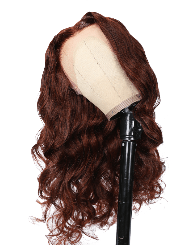 [24inch=$79 Limited] 13x5x0.5 T Part Lace Reddish Brown Body Wave 150% Density