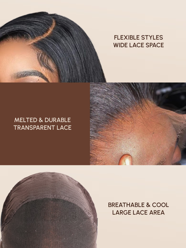 7x5 Bye Bye Slip Wig Glueless Lace 150% density Flattering Sun-Kissed Warm Tones Reddish Brown Body Wave Bleached Knots Drawstring Wig