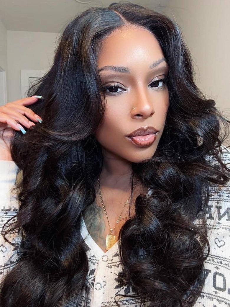 5x5 HD BlendAway? Pre Cut Lace Closure Glueless Body Wave Affordable Wig with ByeBye-Knots Match All Skin Tones 150% Density