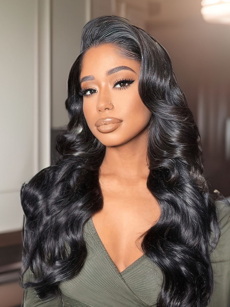 Body Wave 13x4 HD Lace Front Wigs Pre Plucked with Baby Hair 150% Density Human Hair