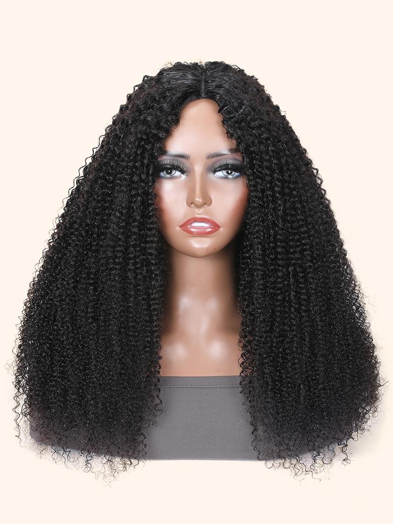 EasiContour V Part Glueless Kinky Curly Wig Hassle-Free-8596