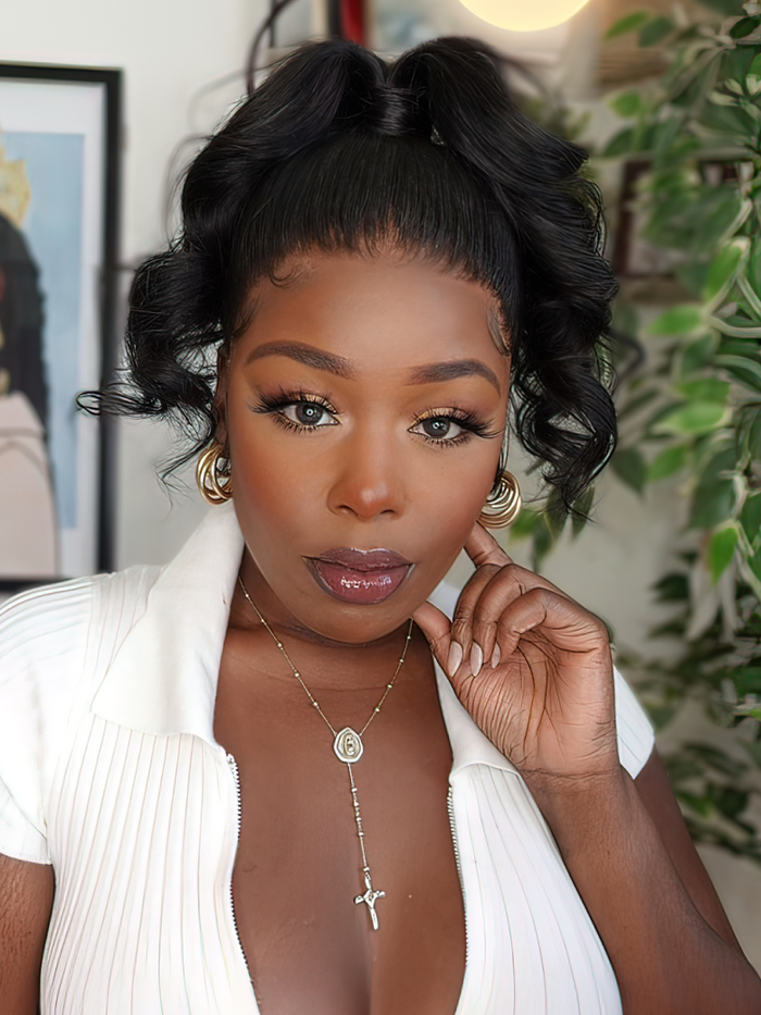 Petaluxe 180% Density 360 Lace Frontal Wig Perfect Summer Hair Body Wave Wig Realistic