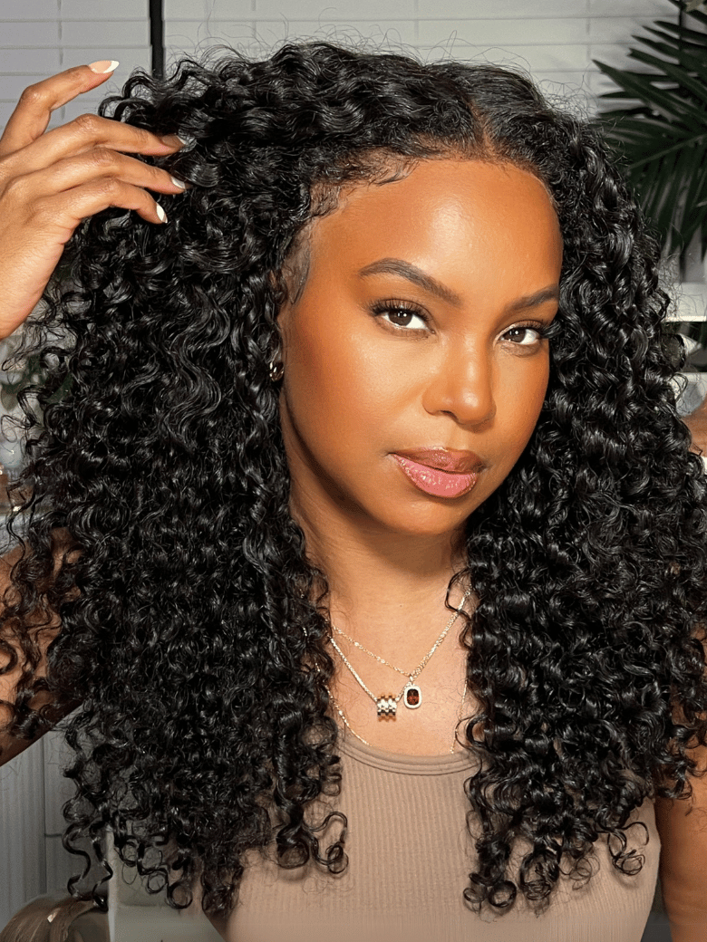 Bye-Bye Knots Wig 150% Densit Jerry Curly Wig With Bleached Invisible Knots Human Hair Wig