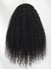 Bye-Bye Knots? 7x5 Lace Natural Black 4D Mixed Texture Burmese Curly Wig with Invisi Drawstring