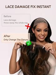 Magic Lace Wig & Bye Bye Knots Wig Blonde Highlights Body Wave