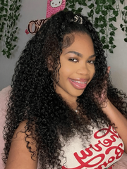 Premium Raw Virgin Hair Transparent HD Full Lace Curly Wig