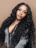 Petaluxe Bye-Bye Knots Wig 7x5 Water Wave Quick Glueless Lace Invisible Knots Wig