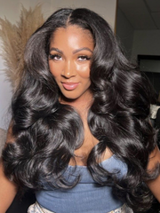 FULL LACE Body Wave Transparent Lace Human Hair Wig Preplucked with Baby Hair