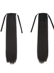 Natural Black Straight Clip-In Ponytail Extension