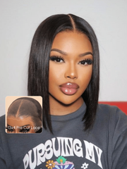 13x4 Lace Frontal Black Bob Pre-Everything Wig For Summer