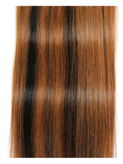 Brown Highlights Human Hair 4x4 Free Part Silky Straight Top Lace Closure Piano Color
