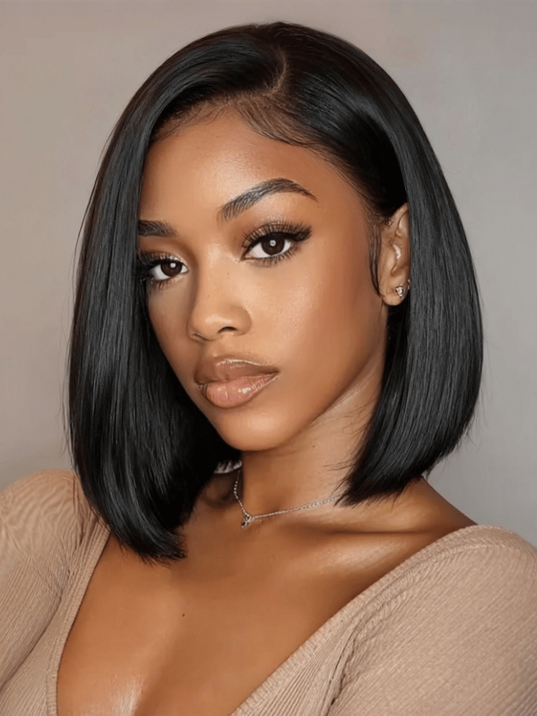 Bye-Bye Knots Wig 7x5 & 13x4 Put On And Go Glueless Lace Bleached Knots Bob Wig 150% Density