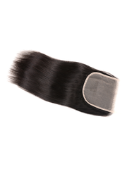 Hair 3 Bundles Peruvian Straight Hair Weft With HD Closure