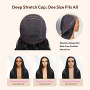 【Bye Bye Slip】Glueless Balayage Highlight Body Wave Wig with Drawstring Pre-cut 7x5 HD Lace Closure Human Hair Wigs with Bleached Knots Friendly for Beginners Summer Wig