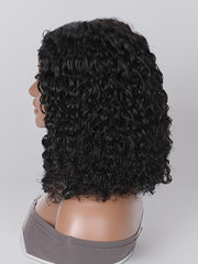 V Part Glueless Water Wave Bob Wig No Leave Out Upgrade U Part Wig