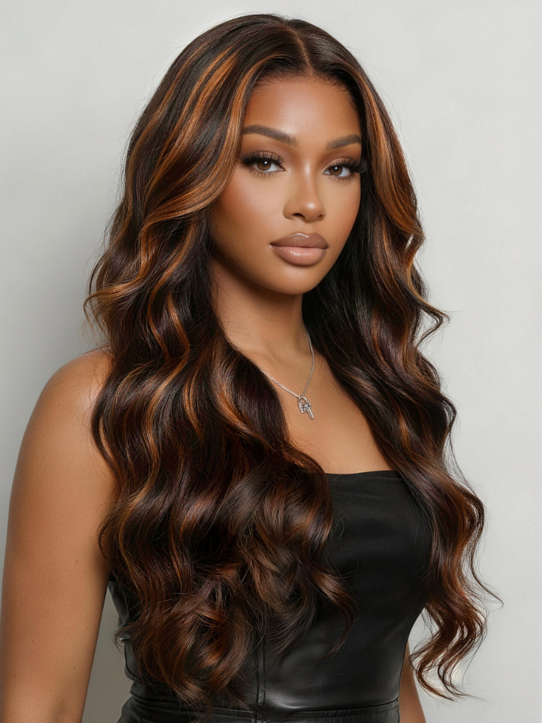 Butterfly Cut 180% Density 100% Human Hair Bye-Bye Knots? 7x5 Lace Body Curls Wig with Feathered Layers & Invisi Drawstring