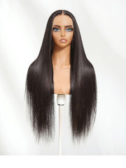 2x6 Lace Closure 200% Density Black Bob Wig
