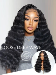 13x4 Lace Frontal Burgundy Loose Wave Pre-Everything Wig