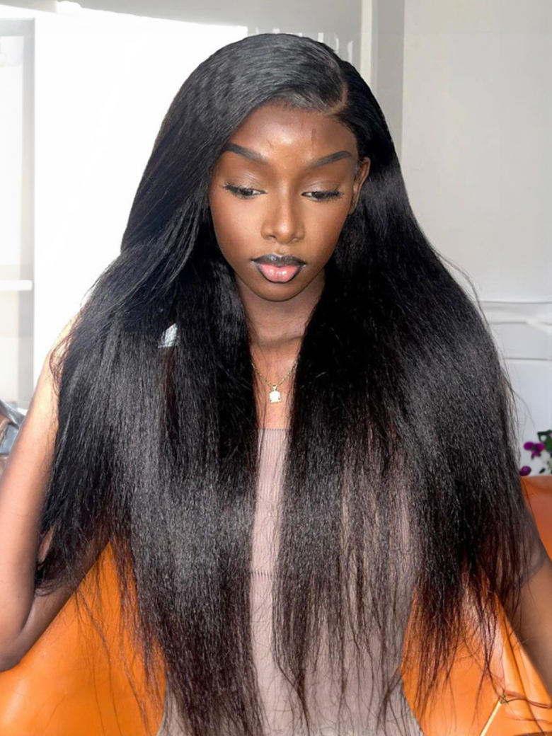 5x5 Thin HD BlendAway Lace Closure Glueless Yaki Wig