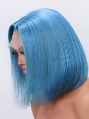 13x4 Lace Front Pastel Blue Chic Bob Wig