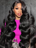 Petaluxe 13x4 Pre-Cut Lace Front 3D Body Wave Wig Pre-Cut & Pre-Pluck &  Pre-Bleached Pre-Everything Wig 150% Density