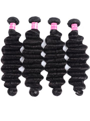 Hair 4pcs Loose Deep Wave Virgin Human Hair Weft