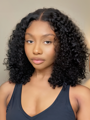 V Part Glueless Water Wave Bob Wig No Leave Out Upgrade U Part Wig