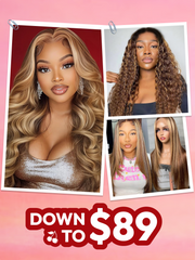 150%-250% Density 7x5/13x4 Glueless Lace Honey Blonde Body Wave/Layer Straight/Curly Wig With Bleached Clean Knots