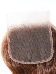Honey Blonde Highlighted Body Wave 4x4 Free Part Closure