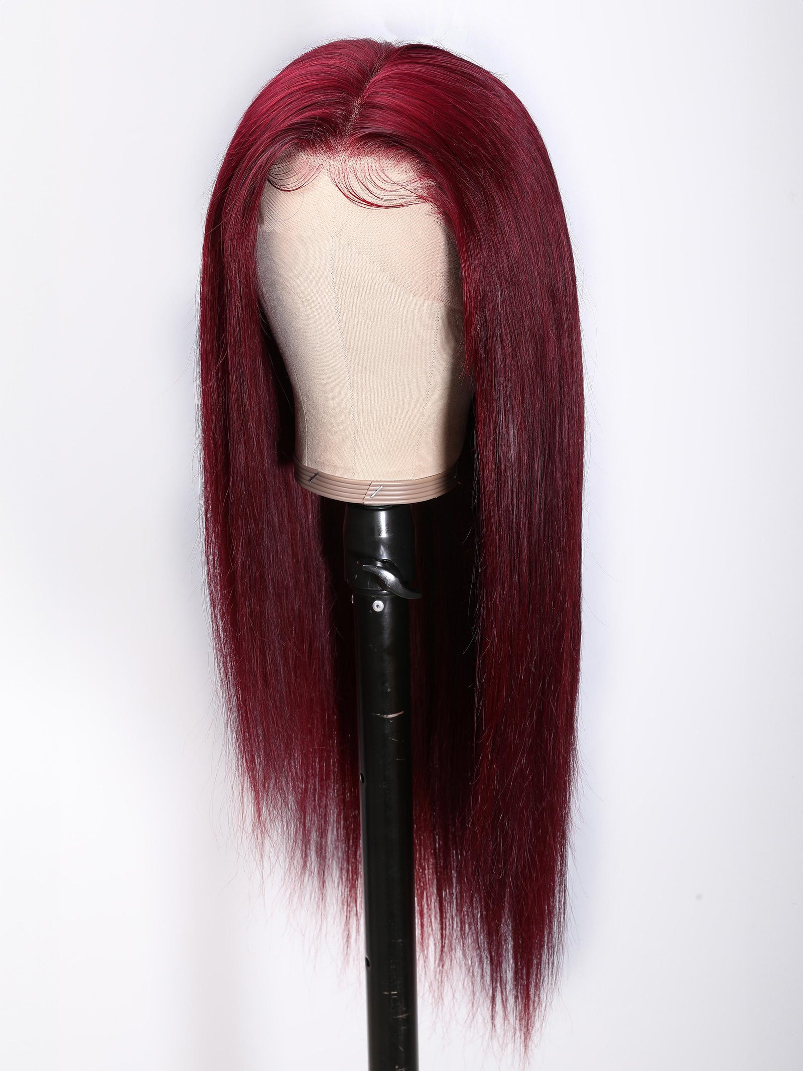 Invisible HD Lace Frontal Dark 99J Burgundy Straight 13x4 Lace Front Wigs for Women