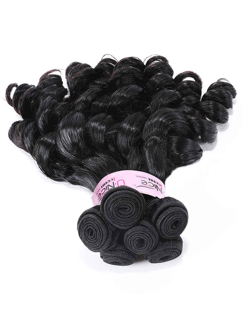 Funmi Curly Tight & Neat Human 1 Bundle Virgin Hair Natural Color