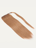 Petaluxe Clip In Ponytail Chestnut Brown Straight Human Hair Extension