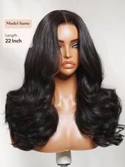 7x5 Bye Bye Slip? Lace Natural Black Afro Kinky Curly with Finger Coil Ends