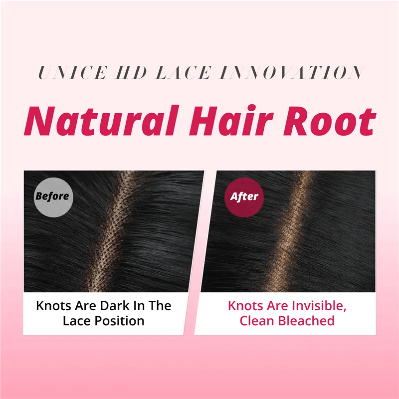 5x5 HD Lace Light Auburn Straight Wig With Dark Roots Human Hair Wig 180% Density