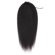 Drawstring Hair Ponytails 100% Human Hair Brazilian Kinky Straight Ponytail 10-24" Brazilian Ponytail