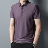 Men S Solid Colour Fashion Polo Shirt