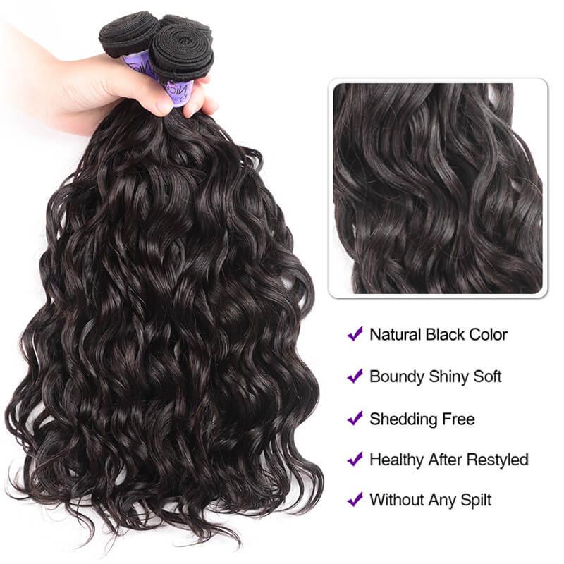 Brazilian Natural Wave Hair Weaves 3 pcs/lot Kysiss Series