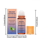 Organic Golden Castor Oil Roll-On with Rose Quartz