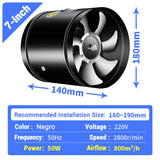 Pousbo Super Suction Multifunctional Powerful Mute Exhaust Fan
