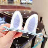 Rabbit Ears Plush Hair Clip