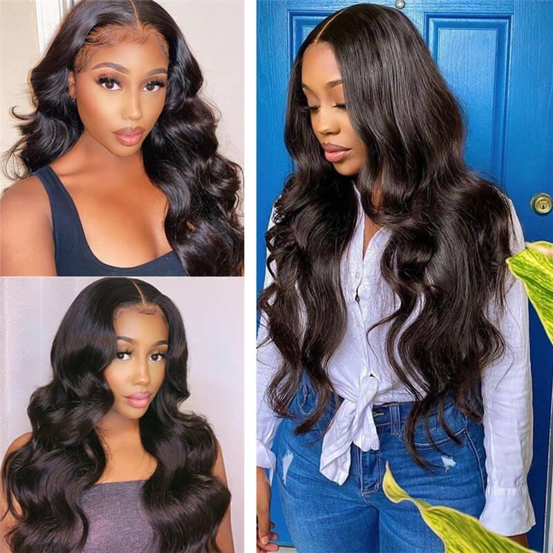 Body Wave T Lace Front Wig 150% Density Deep Part Lace Wigs