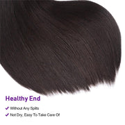 100% Malaysian Straight Virgian Hair 3 Bundles With Closure Kysiss Series