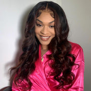 13x4 Lace Front Expensive Brunette Bombshell Blowout Body Wave Wig