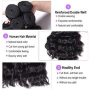 4pcs Product Brazilian Natural Wave Virgin+ Hair Extensions Kysiss Series