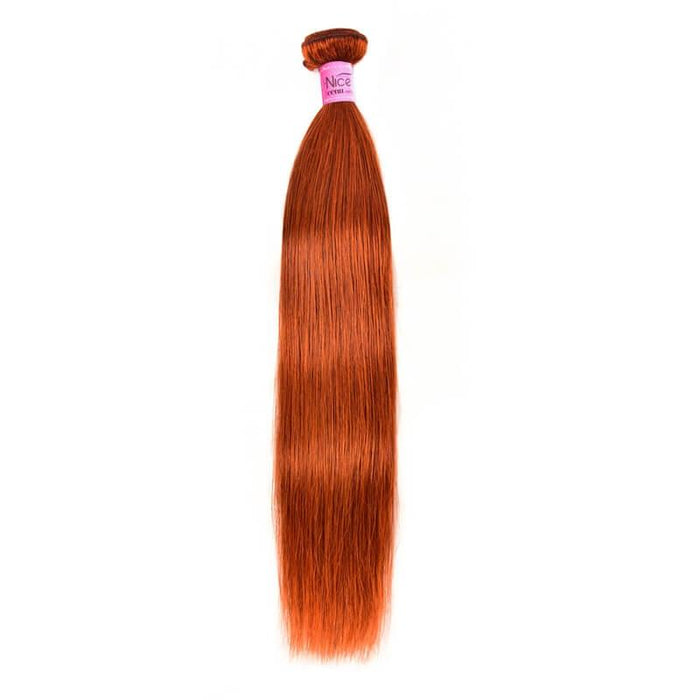 Petaluxe Virgin Straight Hair Ginger Hair 1 Piece #350 Pure Color 8-30 Inch Hair Bundles